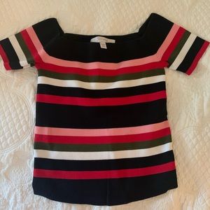 Multicolor off shoulder top